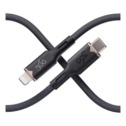 360 Electrical Fluid Lightning to USB-C Charging Cable, 5 ft., Granite (3E0795-GRG8NA)