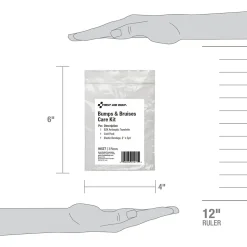 First Aid Only Bumps and Bruises Care Kit,3 Pieces, 25 Packs/Carton (91577)