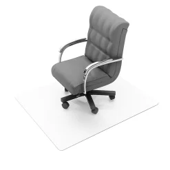 Floortex Valuemat Plus Chair Mat, 36" x 48", Designed for Low-Pile Carpet, Clear Polycarbonate (FC119020ER)