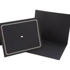 Gartner Studios Certificate Holders, 8.5" x 11", Black/Gold, 6/Pack (35003)