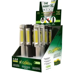 GoGreen Power Ribbit XL Aluminum Pocket Flashlight Display, Assorted Colors (GG-113-RXLDISP)