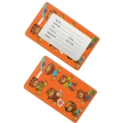 Go Green Power Travergo Bear Luggage Tag, Orange (TR1272)