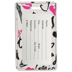 Go Green Power Travergo Eiffel Tower Luggage Tag, White (TR1278)
