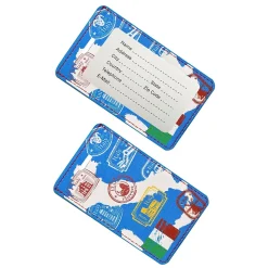 Go Green Power Travergo Map of Italy Luggage Tag, Blue (TR1276)