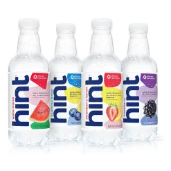 Hint White Variety Pack Purified Water, 16 fl. oz., 12 Bottles/Carton (00349)
