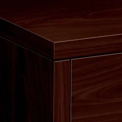 HON 10500 Series 2-Drawer Mobile Vertical File Cabinet, Letter/Legal Size, Lockable, Mahogany (HON105104NN)