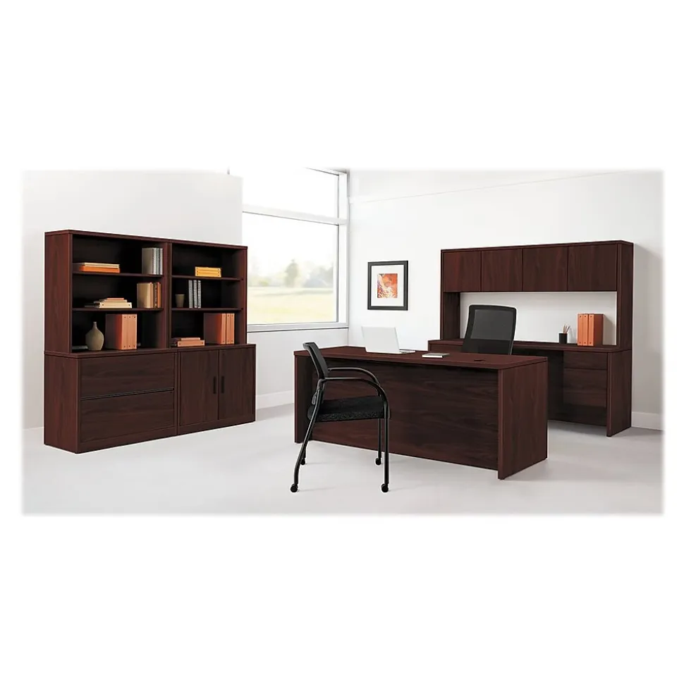 HON 10500 72" Double Pedestal Desk, Mahogany (H10593NN)