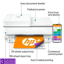 HP ENVY 6455e Wireless Color Inkjet Printer, All-In-One, Print, Scan, Copy (223R1A#B1H)