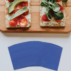 JAM Paper Beverage Napkin, 2-ply, Blue, 600 Napkins/Pack (5255620717B)