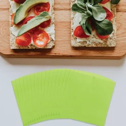 JAM Paper Beverage Napkin, 2-ply, Lime Green, 50 Napkins/Pack (5255620723)