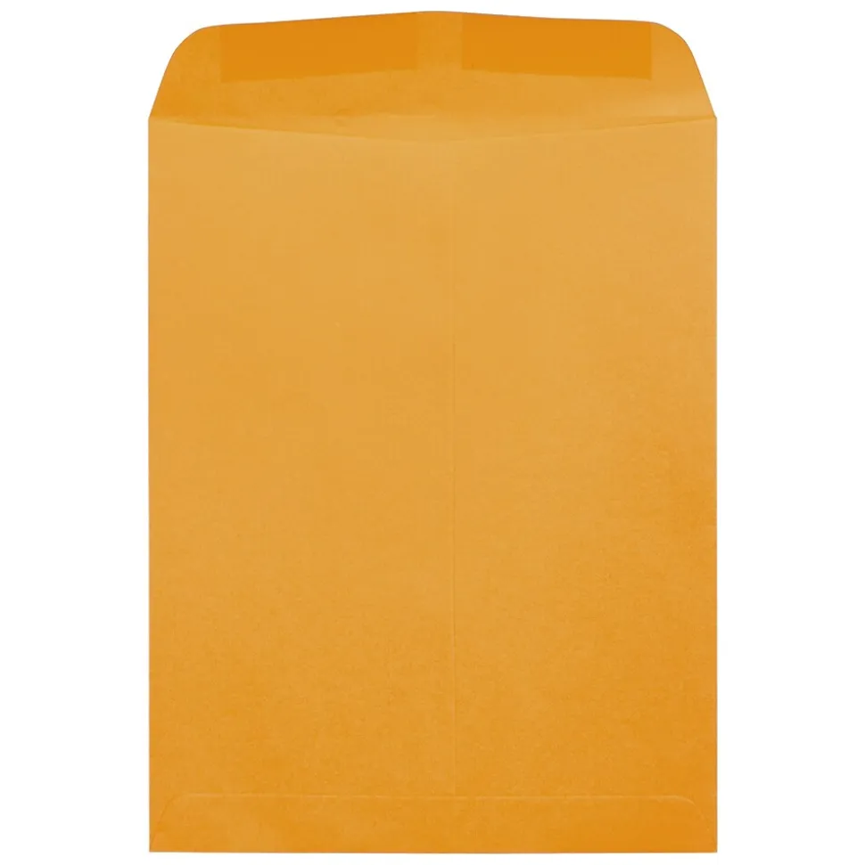 JAM Paper #15 1/2 Catalog Envelope, 12" x 15 1/2", Brown Kraft, 100/Pack (900493255)