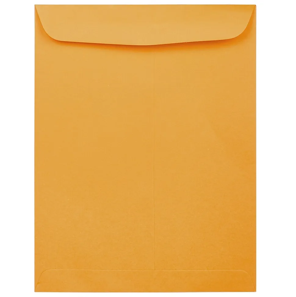 JAM Paper #15 1/2 Catalog Envelope, 12" x 15 1/2", Brown Kraft, 50/Pack (900493255D)