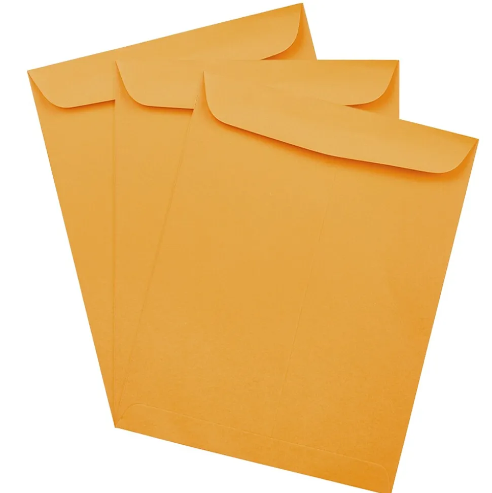 JAM Paper #15 1/2 Catalog Envelope, 12" x 15 1/2", Brown Kraft, 50/Pack (900493255D)