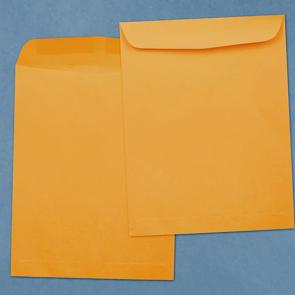 JAM Paper #15 1/2 Catalog Envelope, 12" x 15 1/2", Brown Kraft, 50/Pack (900493255D)