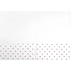JAM Paper Handmade Two-Pocket Recycled Presentation Folders, White with Burgundy Dots, 100/Box (9935980B100) Sale