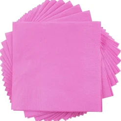 JAM Paper Lunch Napkin, 2-ply, Fuchsia Pink, 50 Napkins/Pack (255621948)
