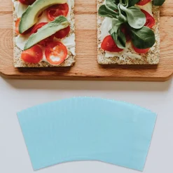 JAM Paper Lunch Napkin, 2-ply, Sea Blue, 50 Napkins/Pack (6255620712)