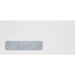JAM PAPER #10 Window Envelopes (4 1/8 x 9 1/2), 24lb., Bright White w/ Security Tint, Laser Safe, 50/pack