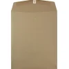 JAM Paper 10 x 13 Kraft Open End Catalog Envelopes with Clasp Closure, Brown Kraft Paper Bag, 100/Pack (563120854B)