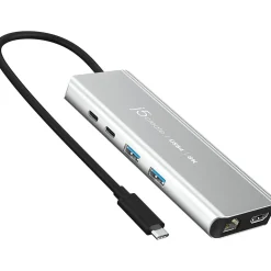 j5create 6-Port USB-C Hub, Space Gray (JCD403)