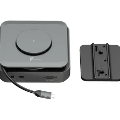 j5create 11-Port USB Type-C Dock Dual 4K HDMI Hub, Space Gray (JCD3199)