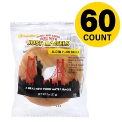 Just Bagel's Mini Plain Bagels, 2 oz., 60/Pack (74367200364)