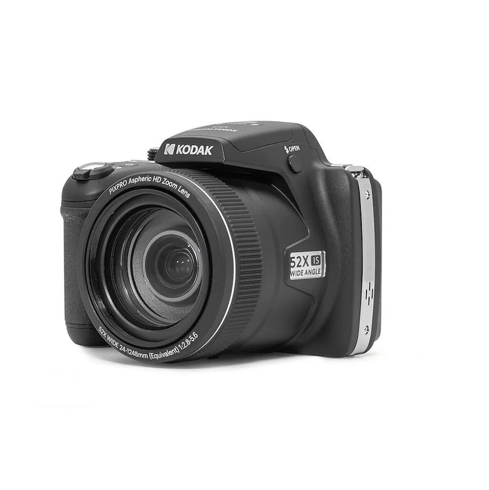 Kodak PIXPRO 16MP Digital Bridge Camera, 52x Optical Zoom, Black (AZ528-BK)