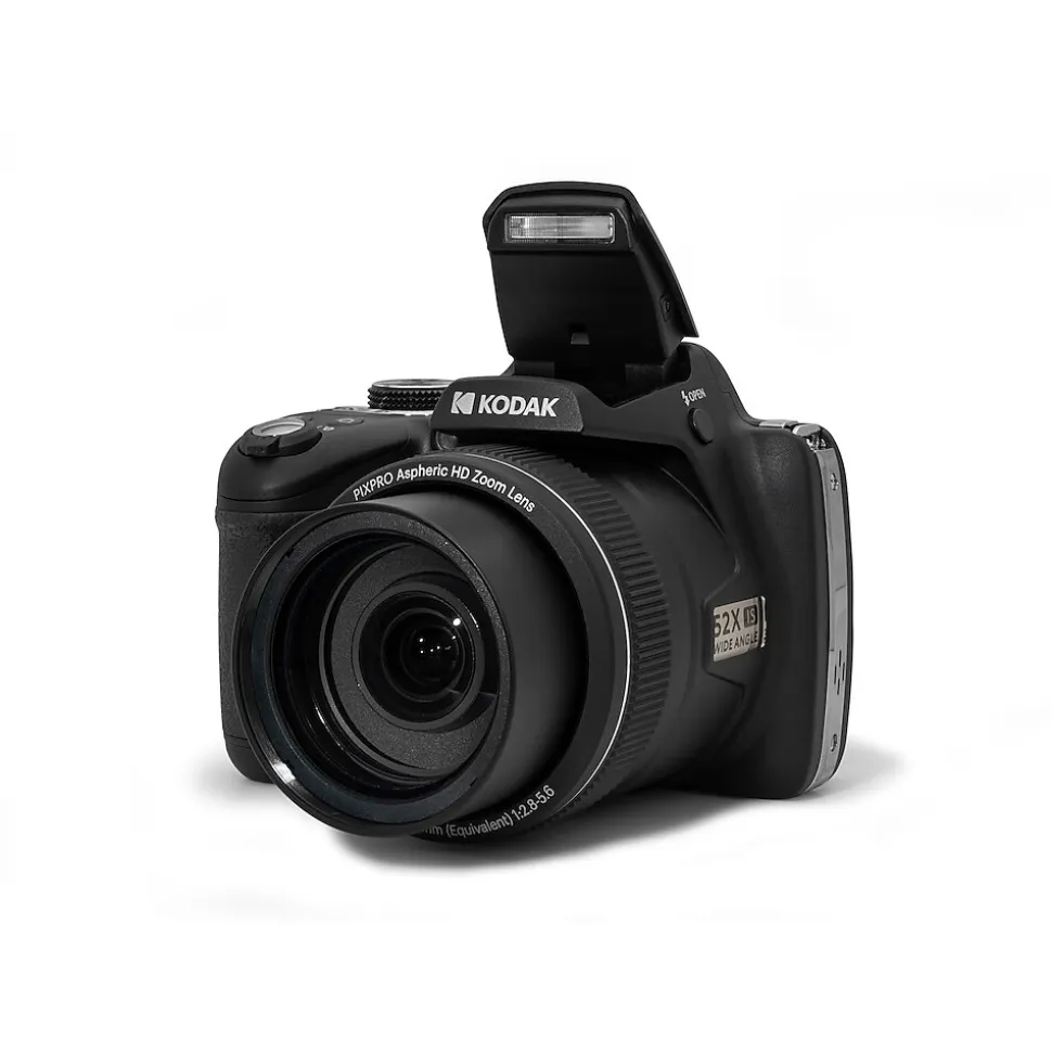 Kodak PIXPRO 16MP Digital Bridge Camera, 52x Optical Zoom, Black (AZ528-BK)
