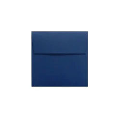 80 lb 5 3/4" x 5 3/4" Peel & Press Square Envelopes, Navy Blue, 50/Pack