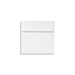 80 lb 5 3/4" x 5 3/4" Recycled Peel & Press Square Envelopes, White, 250/Box
