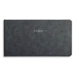 Ledger Binder, 10.5" x 5.63", 200 Pages, Blue Marble (26520)