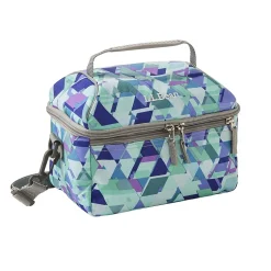L.L.Bean Flip-Top Print Lunch Box, Fresh Mint Prism, 203 Oz. (0SUL816000)