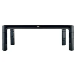 3M Adjustable Monitor Laptop Stand, 1.7" to 5.5", Holds Up to 20 lbs., Black (MS85B)
