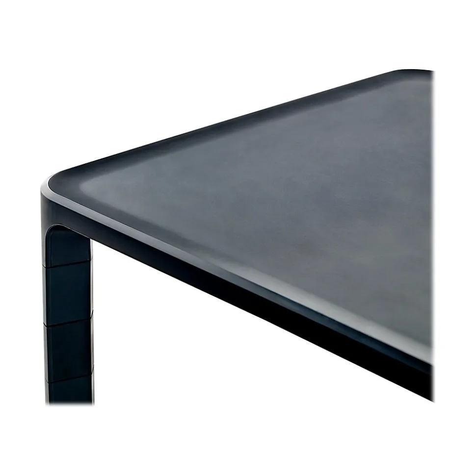 3M Adjustable Monitor Laptop Stand, 1.7" to 5.5", Holds Up to 20 lbs., Black (MS85B)