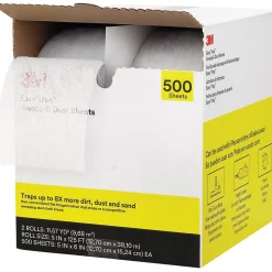3M Easy Trap Dusting Cloths, 6" x 5", Gray, 250 Sheets/Roll, 2/Carton (55655W)