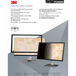 3M Framed Privacy Filter for 24" Widescreen Monitor (16:9) (PF240W9F)