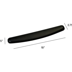 3M Gel Non-Skid Wrist Rest for Keyboards, Black (WR309LE)