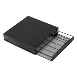 Mind Reader Metal Single Serve Coffee Pod Drawer, 36 Pod Capacity, Black (MTRAY-BLK)