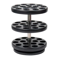 Mind Reader Plastic 3-Tier Single Serve Pod Carousel, 45 Pod Capacity, Black (PODSUS45-BLK)