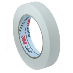 3M 2 in x 60 yds., Masking Tape, White, 3 Rolls (MMM260048A-3)