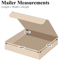 ML12122K Brown 2" x 12" Kraft Literature Mailers; 50/Bundle