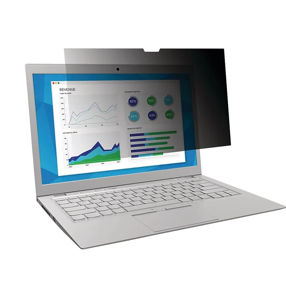 3M Privacy Filter for 14" Widescreen Laptop with COMPLY Attachment System, 16:9 Aspect Ratio (PF140W9B)