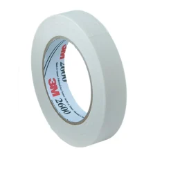 3M 0.75" x 60 yds Masking Tape, White, 12 Rolls (MMM260018A-12)