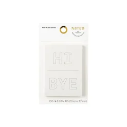 Noted by Post-it® Grey Hi and Bye Notes, 2.9" x 4", 100 Sheets/Pad (NTD5-34-HB)