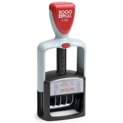 2000 Plus 2-Color Paid Dater, Blue and Red Ink (011033) Discount