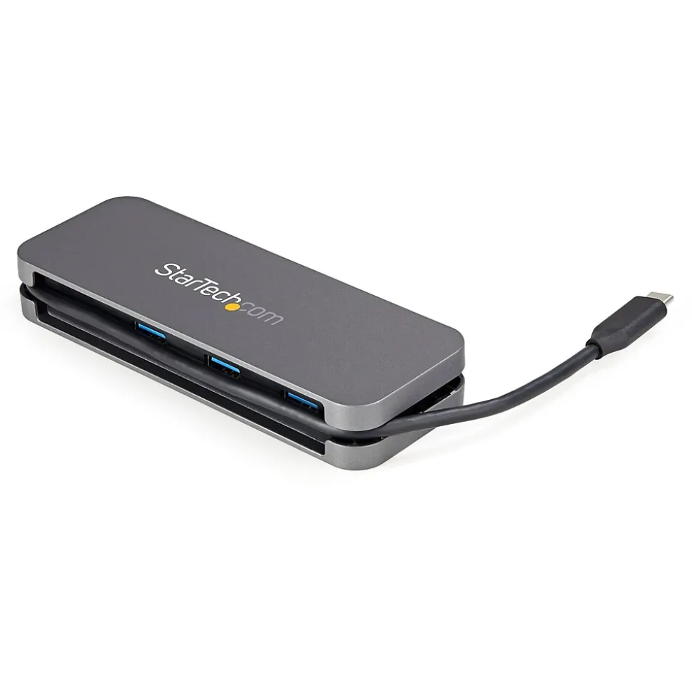 4 Port USB C Hub - 3x USB-A/1xUSB-C - 5Gbps USB 3.0 Type-C Hub (3.2 Gen 1) - Bus Powered - 11.2" Cable w/ Cable Management