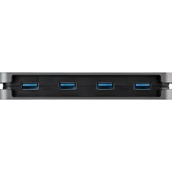4 Port USB 3.0 Hub, 4x USB-A, 5Gbps Laptop/Desktop USB Type-A Hub, USB Bus Powered, 28cm Long Cable with Cable Management