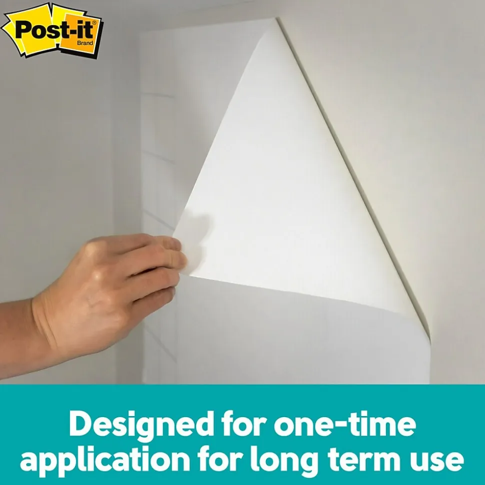 Post-it Easy Erase Adhesive Dry-Erase Whiteboard, 3' x 2' (FWS3X2)