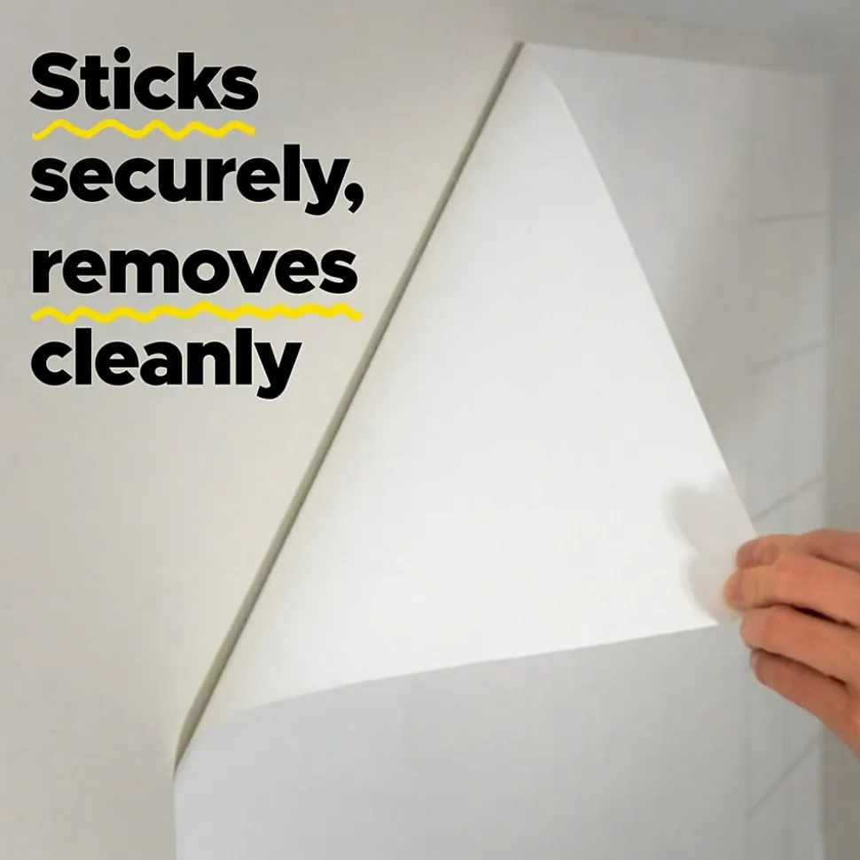Post-it Easy Erase Plastic Adhesive Dry-Erase Whiteboard, 6' x 4' (FWS6X4)