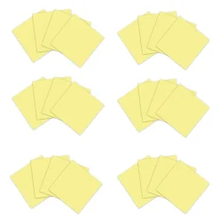 Post-it 100% Recycled Paper Super Sticky Notes, 3" x 3", Canary Collection, 70 Sheets/Pad, 24 Pads/Pack (654R-24SSCY-CP)